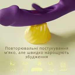 Вібратор I’MCUM Tap & Flap з подвійною стимуляцією всмоктування + імітація поштовхів (7970379617733) - мініатюра 7