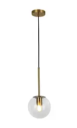 Світильник підвісний Levistella 752103-1(3415) AGD+CL (BRONZE), E27, 150мм, бронза, прозорий, для вітальні
