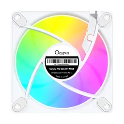 Кулер до корпусу OCYPUS GAMMA F12 ELITE WH ARGB REVERSE BLADE (GAMMA-F12-WH1AM01E-GL) - мініатюра 3