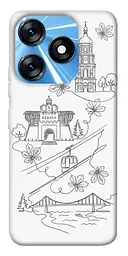 TPU чохол Demsky Kyiv spirit для TECNO Spark 10 Pro