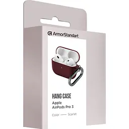 Чохол ArmorStandart Hang Case для Apple AirPods Pro 3 Scarlet [ARM88283] [149506] - мініатюра 3