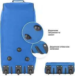 Сумка дорожня на колесах TravelZ Wheelbag 100 Liter Blue (603093) - мініатюра 6