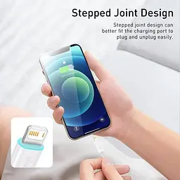 Кабель Baseus Dynamic Series Fast Charging Data Cable USB to iP 2.4 A 1 m White (CALD000402) - мініатюра 4