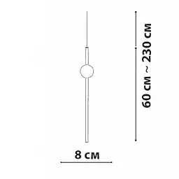 Підвісний світильник Friendlylight Wand PD B FL3070 - мініатюра 5