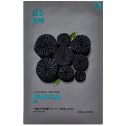 Маска тканинна Holika Holika Pure Essence Mask Sheet Charcoal з деревним вугіллям, 23 мл