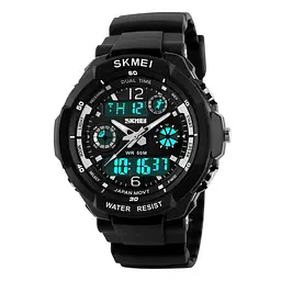 Наручний годинник чоловічий Skmei 0931 Black, 0931BK (12330) - мініатюра 2
