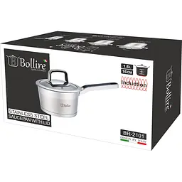 Ківш з кришкою Bollire Palermo, 16 см, 1,6 л (BR-2101) - мініатюра 3