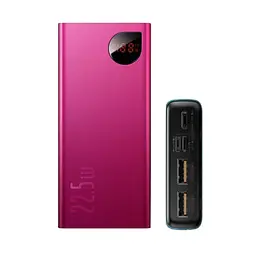 Додаткова батарея Baseus Adaman Metal Digital Display (20000mAh) (PPIMDA-A09) Червона - мініатюра 2
