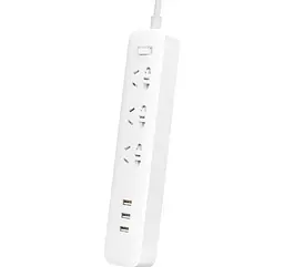 Подовжувач XiaomiXiaomi Power Strip 27W QC3.0 (3 розетки + 3 USB) 1.8 m White (MJCXB02QM) (NRB4049CN)