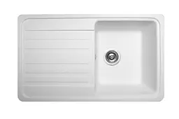 Кухонна мийка гранітна Miraggio Versal white 758x462x201 00211402, Білий