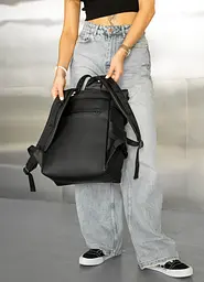 Жіночий рюкзак Sambag RollTop Hacking чорний принт "Zebra" 41 х 30 х 16 см (24460146) - мініатюра 5