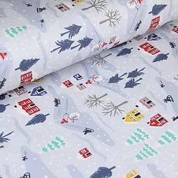 Комплект постільної білизни Cosas Snowman CS6 Підлітковий блакитний (Snowman_El80-PlumLight_155) - мініатюра 9