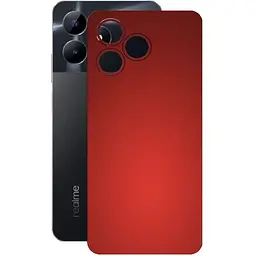 Защитная пленка StatusSKIN для Realme C51 Корпус Винил красная матовая