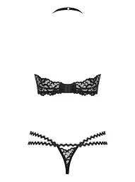 Сексуальний комплект білизни Obsessive Joylace S/M чорний - мініатюра 6