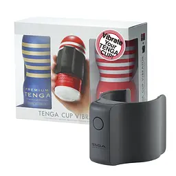 Вібронасадка Tenga CUP Vibrator + 2 мастурбатори Vacuum CUP