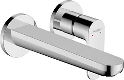 Змішувач Hansgrohe Rebris S для раковини зі стіни прихований монтаж 200 мм Chrome 72528000 Хром