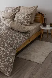 Комплект постільної білизни ТЕП Soft dreams Beige And White сімейний бежевий з білим (2-03860_25169) - мініатюра 4