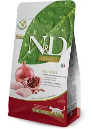 Беззерновий сухий корм Farmina GRAIN FREE для стерилізованих дорослих кішок (курка/гранат) 10 кг