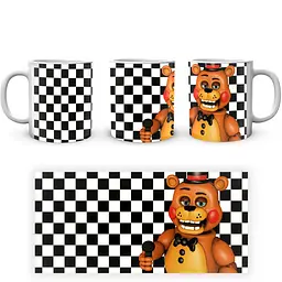 Кухоль GeekLand Five Nights At Freddys П'ять ночей з Фредді Той Фреді З мікрофоном FN.02.395 330 мл білий - мініатюра 3