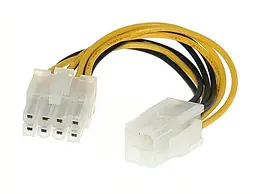 Кабель питания для процессора ATX 4 pin F - 8 pin M, 0.2м
