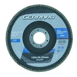 Круг пелюстковий плоский - 125х22.2 P60 Т27 5481723 Gerrard