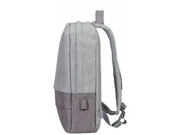 Рюкзак для ноутбука RIVACASE 7562 grey/mocha anti-theft 15.6 - мініатюра 12