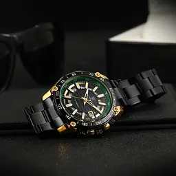 Наручний годинник чоловічий 8279 Black-Green Forsining acs0031396 - мініатюра 2