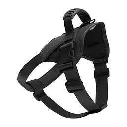Шлея для собак Harness, тактичний жилет з ручкою, Чорний, M - мініатюра 1