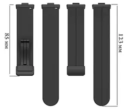 Ремінець Primolux Magnetic Silicone для годинника Huawei Watch Fit 3 Black - мініатюра 7