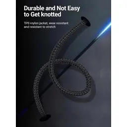 Дата кабель USB-C to USB-C 1.0m 5A aluminum gray Vention (TAEHF) - мініатюра 3