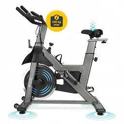 Велотренажер спінінговий (спінбайк) 4FIZJO Racing SBIKE01 Black/Blue (P-5905973401654) - мініатюра 11