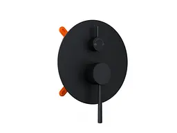 Душова система прихованого монтажу Corsan Lugo black + BOX Z03MBL, Чорний матовий - мініатюра 4