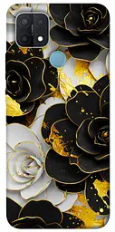 Чохол Demsky Flower black-white для Oppo A15s / A15