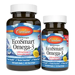 Жирні кислоти Carlson Labs EcoSmart Omega 3, 90+30 капсул