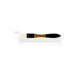 Пензель щетина флейц AMBER 2306 №20 коротка ручка ROSA (4823098533542)