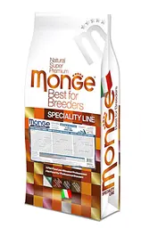 Сухий корм для дорослих собак MONGE DOG Monoprotein Adult усіх порід з фореллю 2,5 кг - мініатюра 2