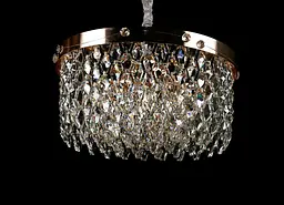 Люстра кришталева Splendid Ray L8588/500/9, 9 ламп, E14, золото/білий, сучасний стиль, регульована висота 40-80 см, діаметр 50 см - мініатюра 2