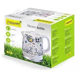 Електрочайник дисковий керамічний Maestro Mr-068 Білий - мініатюра 5