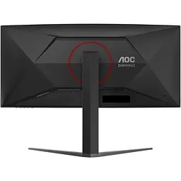 TFT 34" AOC CU34G4Z, WQHD, Fast VA, вигн., 240Гц, 2хHDMI, DP, USB-hub, HAS, чорно-червоний - мініатюра 5