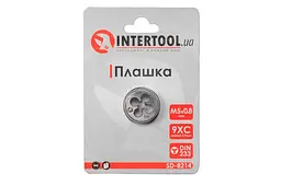 Плашка ручна кругла метрична Intertool M5 х 0.8 - мініатюра 3