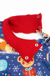Комплект дитячий боді-гольф зі штанами Christmas Fox з начосом - мініатюра 3