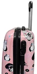 Валіза Worldline Airtex 809/cat колір рожевий розмір маленький S - мініатюра 6