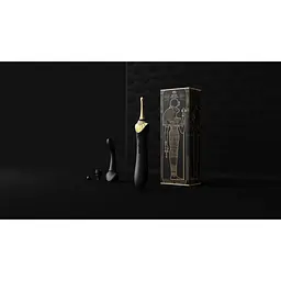 Вібратор Zalo Bess Pin Point Vibrator Вишуканий для клітора з насадками, 22х3.3 см чорний - мініатюра 10