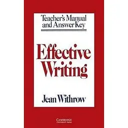 Effective Writing Teacher's manual