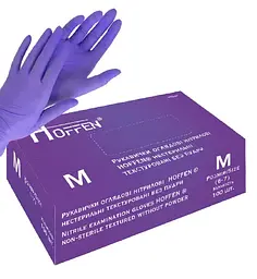 Нітрилові рукавички M Hoffen 50 пар HFN-12302M