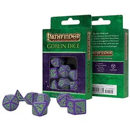 Набір кубиків Pathfinder Goblin Purple & green Dice Set , 7 шт. (SPAT18)
