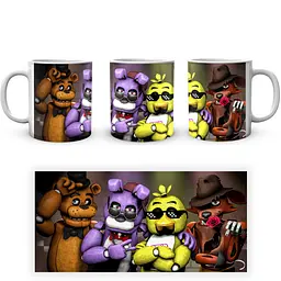 Кухоль GeekLand Five Nights At Freddys П'ять ночей з Фредді Аніматроніки в костюмах FN.02.390 330 мл білий - мініатюра 3