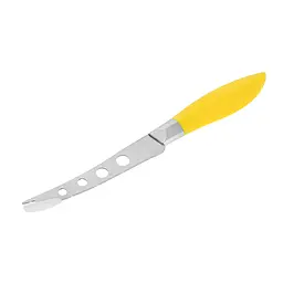 Ніж для сиру з пластиковою ручкою L 21.5 см лезо 11 см, Kitchen Master Жовтий 86120