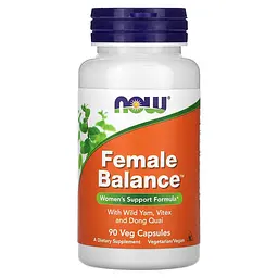 NOW Формула підтримки для жінок на травах Female Balance - 90 вег. капсул