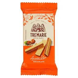 Вафлі Tre Marie Ancora Uno з шоколадно-горіховим кремом 36 г